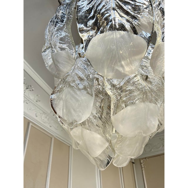 Vintage Italian Murano Glass Chandelier, 1970 For Sale - Image 11 of 14