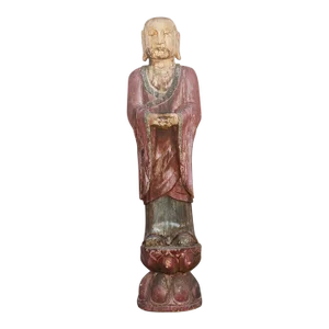 Tall Antique Meditating Standing Buddha