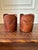 Brown Vintage Western Style Leather Sleeves for Drinks Glasses/ Bottles Featuring Steers -Set of 7 For Sale - Image 8 of 17