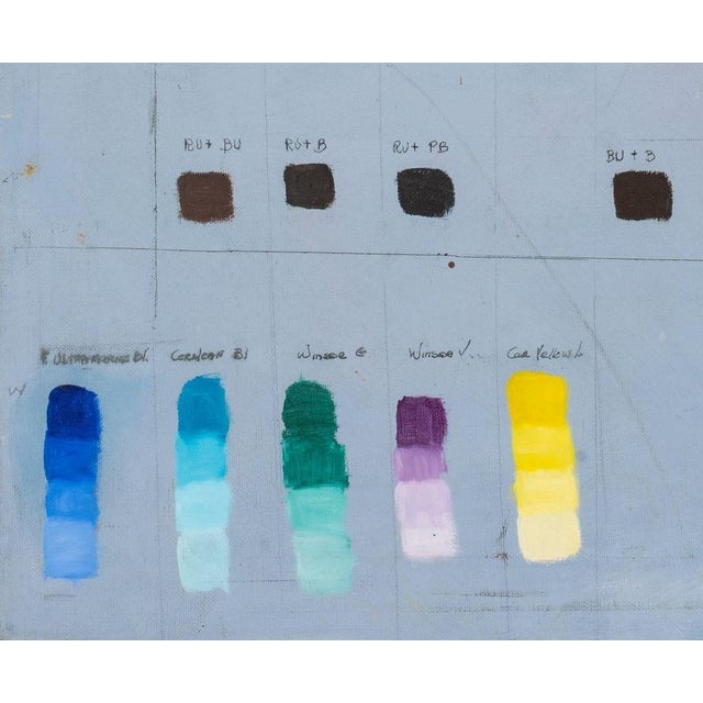 Penny Purpura Pantone Color Swatch Composition Oil For Sale - Image 4 of 7