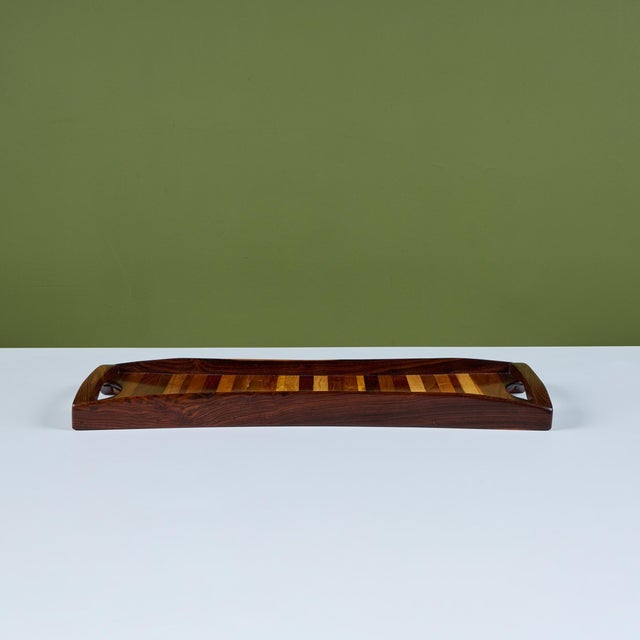 Don Shoemaker Rectangular Cocobolo Tray for Señal For Sale - Image 10 of 14