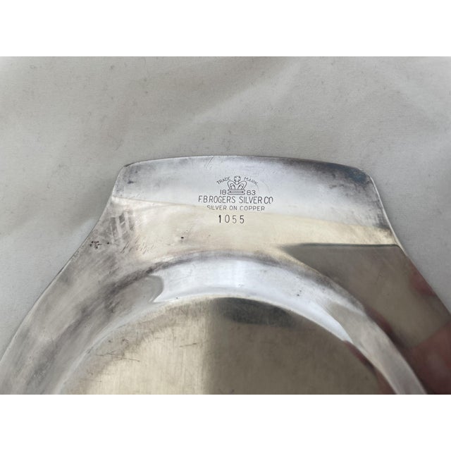 1950s Fb Roggers Silver Plated Dish For Sale - Image 4 of 4