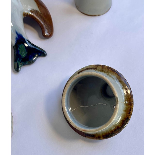 1960s Hand-Painted Mexican Tonala Pottery by Ken Edwards Collection - Set of Six For Sale - Image 18 of 18