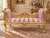 Gold 1960s French Artisan Louis XVI Gold Beech Cane Settee For Sale - Image 8 of 8