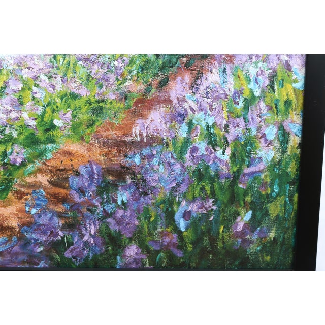 Claude Monet the Artist's Garden at Giverny Impressionist Painting Art Print For Sale - Image 11 of 18