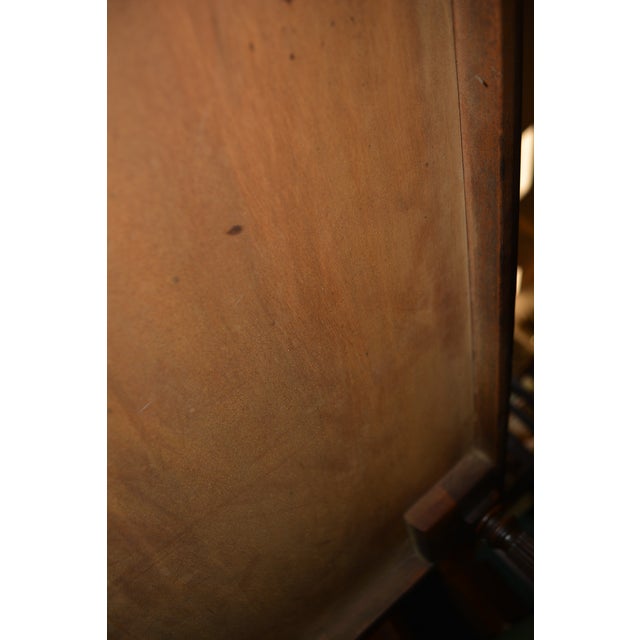 1960s Barbara Baker Style 3 Tier Square Wood & Glass Top Table W/ Columns & on Castors For Sale - Image 17 of 18