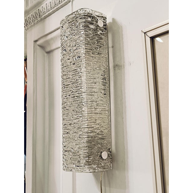 Mid-Century Modern Murano Glass Wall Lamp from Kaiser Leuchten, Germany, 1970s For Sale - Image 3 of 8