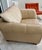 Italsofa by Natuzzi Beige Leather Arm Chair For Sale - Image 16 of 16