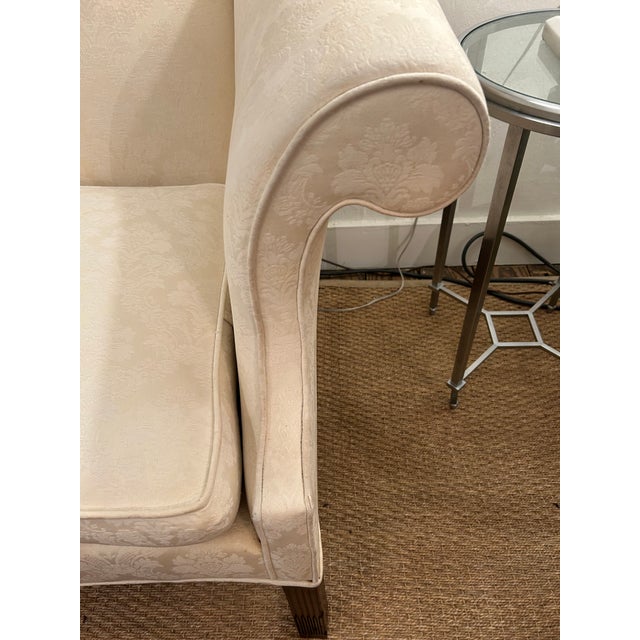Chippendale Style Upholstered Loveseats Sofas- A Pair For Sale - Image 10 of 14
