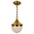 Late Jugendstil Pendant Lamp in Brass and Opaline Glass, Vienna, Austria, 1900s For Sale - Image 11 of 11