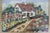 Vintage Framed Crewel Embroidery Art Cottage and Flowers For Sale - Image 11 of 11
