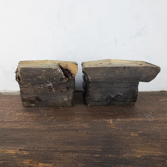 Wood Large Italian Architectural Salvage Lion Feet, Set of 2 For Sale - Image 7 of 13