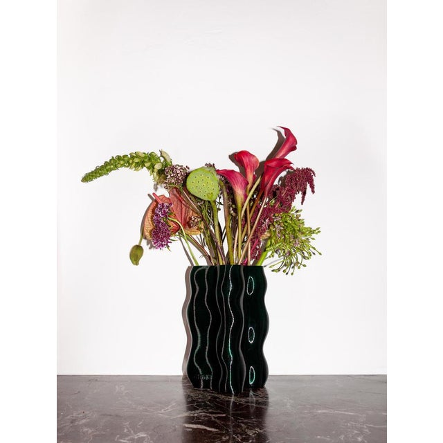 Medium Amber Magma Vase by Mana For Sale - Image 13 of 15
