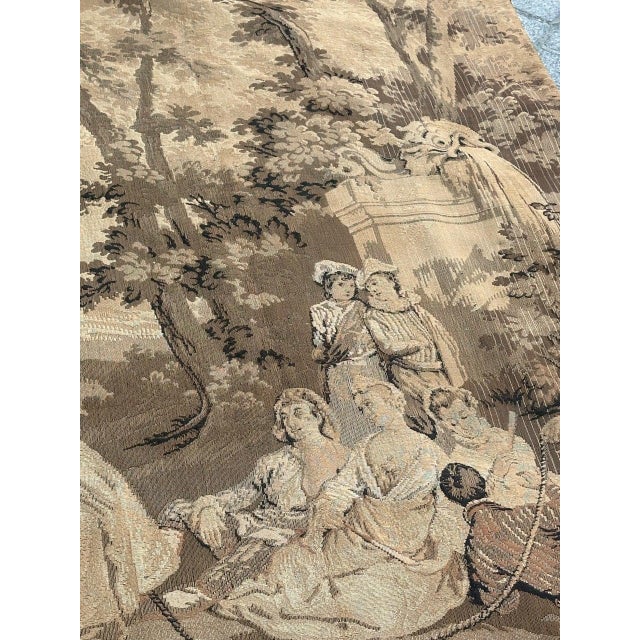 Antique French Aubusson Jacquard Tapestry Panel, 1920s For Sale - Image 6 of 18