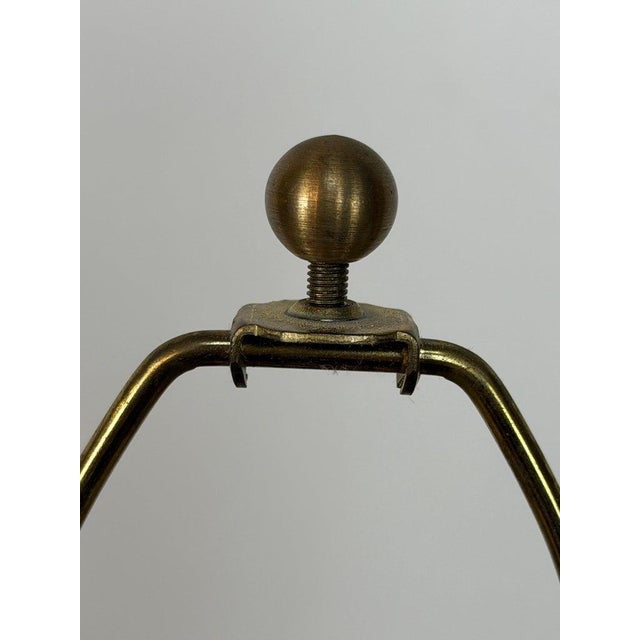 Traditional Mid 20th Century English Brass Table Lamps - Lion Paw Feet With Original Shades - a Pair For Sale - Image 3 of 15
