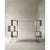 Set of 2 rubik complete shelves in stainless steel by metalmorphosis studio dimensions: module 1: d 35 x w 35 x h 135 cm....