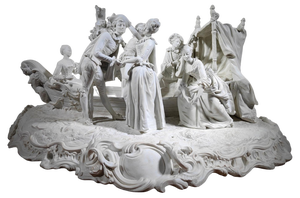 Monumental Group in Sevres Porcelain from Boucher, 1800
