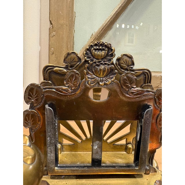 Traditional Antique Double Inkwell With Letter Rack For Sale - Image 3 of 8