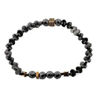 Positive Vibration Hematite Stone Men's Bracelet For Sale