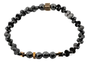Positive Vibration Hematite Stone Men's Bracelet