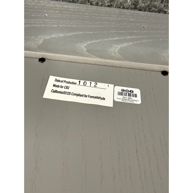 Cb2 Hanging/Leaning Gray Floor Mirror For Sale - Image 9 of 12