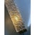 Contemporary rectangular wall sconces made in clear and blue “graniglia” murano glass - set of two the metal frame in a...