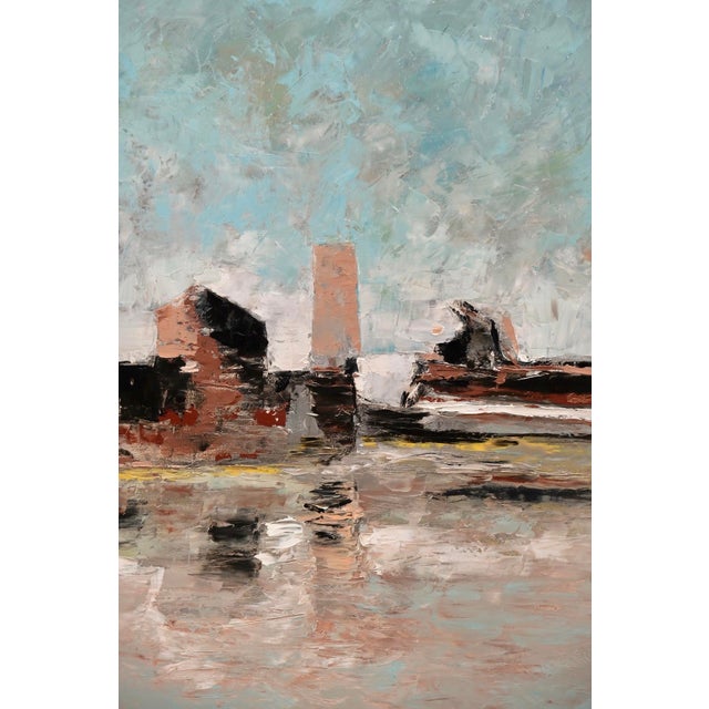 Delas, Landscape, 1990s, Oil on Canvas, in Very Good conditions. Designed 1990 to 1999 This piece has an attribution mark,...