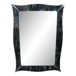 Vintage Faux Marble Eglomise Venetian Style Mirror