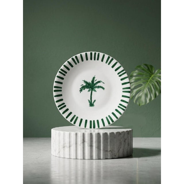Fern & Co. For Anthropologie Palm Tree Porcelain Side Plate For Sale - Image 12 of 12