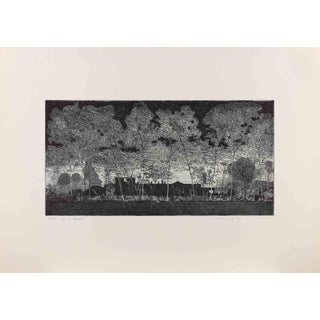Federica Galli, View of Cascina Modena, 1981, Etching For Sale
