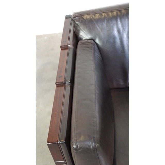 Wood Vintage Art Deco Leather Sofa by Paul Schuitema For Sale - Image 7 of 17