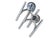 Chrome Steel Sconces by Gaetano Sciolari, 1960s, Set of 2 For Sale - Image 4 of 5