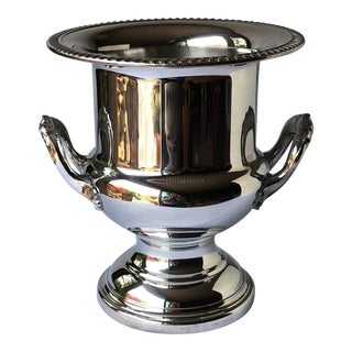 Silver-Plate Champagne Chiller Trophy Ice Bucket With Handles