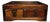 Vintage Rosewood Desk Organizer Box With Dual Drawers and Tray Top For Sale