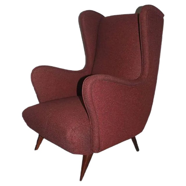 Mid-Century Italian Armchair, 1950s For Sale