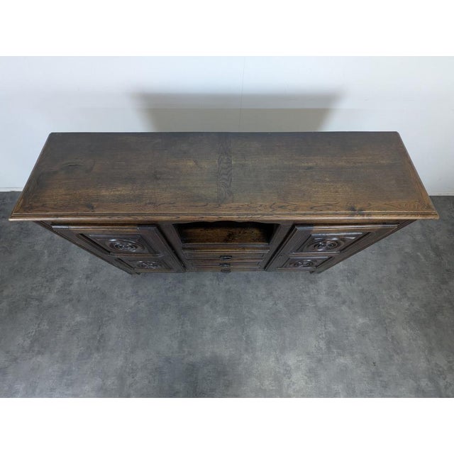 Brutalist Brutalist Buffet in the spirit of Dudouyt For Sale - Image 3 of 12