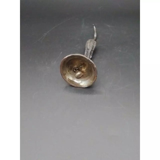 Mid 20th Century Mid 20th Century Sanborns of Mexico Sterling Silver 5" Egret Hand Bell - 5 Ozt For Sale - Image 5 of 6