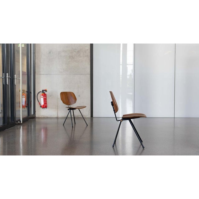 Brown Set of S88 Folding Chairs by Osvaldo Borsani for Tecno, Italy For Sale - Image 8 of 18