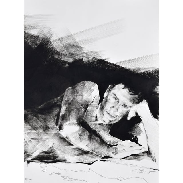 Christian Bauer, Nude, Patrick, 1990s, Ink & Pencil For Sale - Image 6 of 11