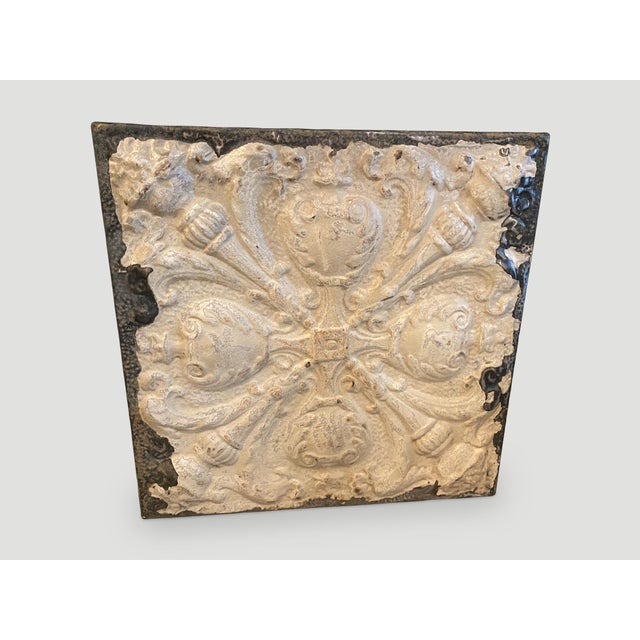 Antique Tin Ceiling Remnant For Sale - Image 9 of 18
