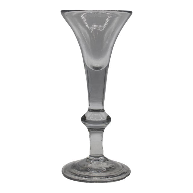 Circa 1730-40 George II Period Wine Glass For Sale