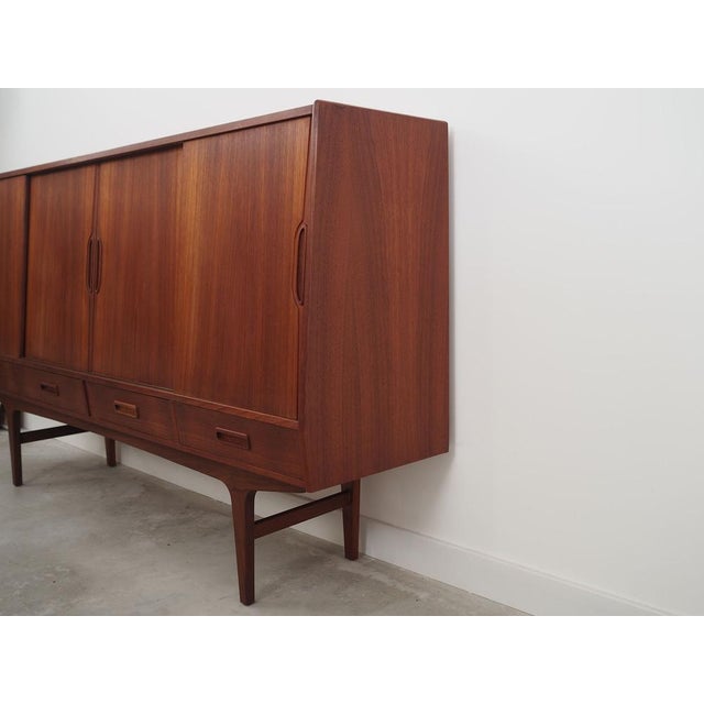 Teak Highboard, Danish Design by Børge Seindal for Westergaard from P. Westergaard Mobelfabrik, 1960s For Sale - Image 6 of 18