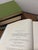 Green Vintage Spanish Civil War & Identity Hardcover Book Stack - Set of 4 - Grass Green Linen & Slate Tones - Academic Library Vignette For Sale - Image 8 of 9