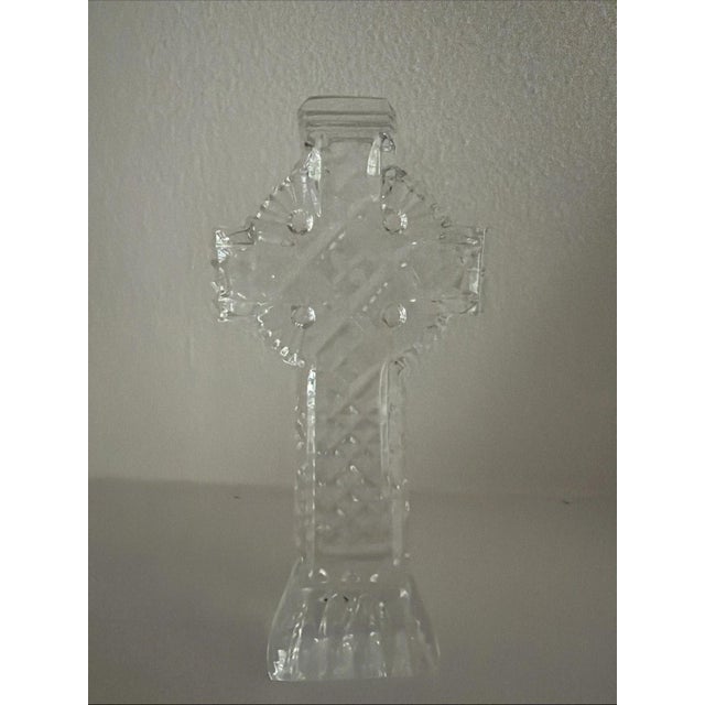 Religious 1980s Waterford Crystal Celtic Cross 5.5" For Sale - Image 3 of 4