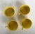 Vintage Fitz and Floyd, Inc. "Total Color" Yellow Coffee Cups - Set of 4 For Sale - Image 11 of 13
