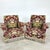 Dimensions: H 31” x W 31” x D 28” x SH 16” Pair of Vintage French Napoleon III style armchairs with original floral...