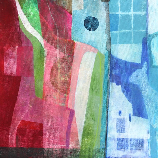 2020s Lets Move in Together - Original Contemporary House Painting, Acrylic on Canvas by Maria C Bernhardsson For Sale - Image 5 of 6