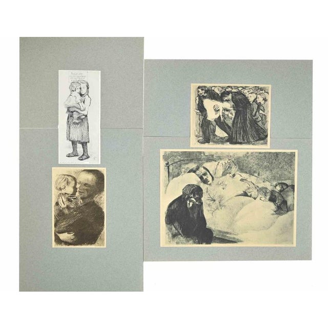 Maps is a work realized by Kate Kollwitz, 1910 ca. Portfolio, two-page cover sheet with text and 13 insert sheets with...
