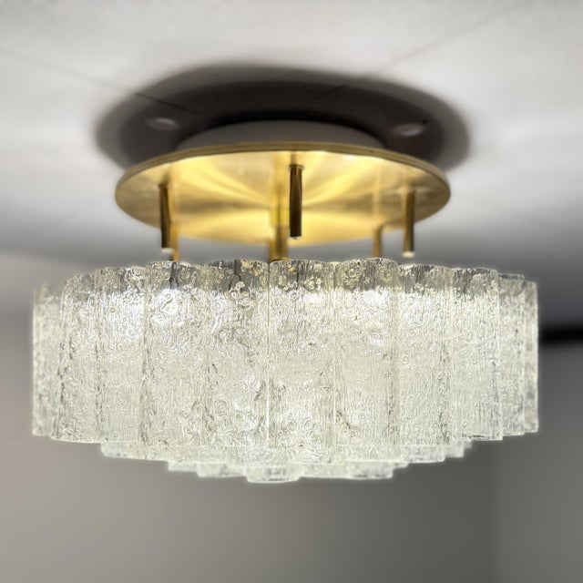 Murano Glass Ceiling Light from Doria Leuchten, 1960s For Sale - Image 9 of 9