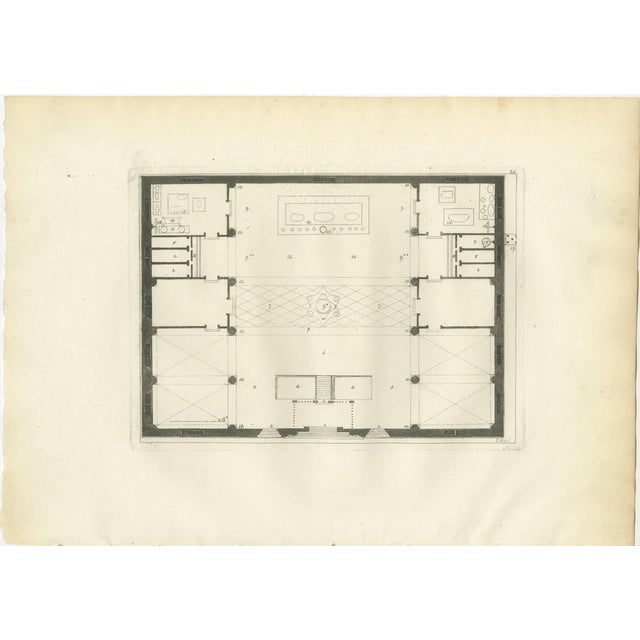 Chinese Agoda Temple Architectural Floor Plan Engraving, 1815 For Sale - Image 3 of 13